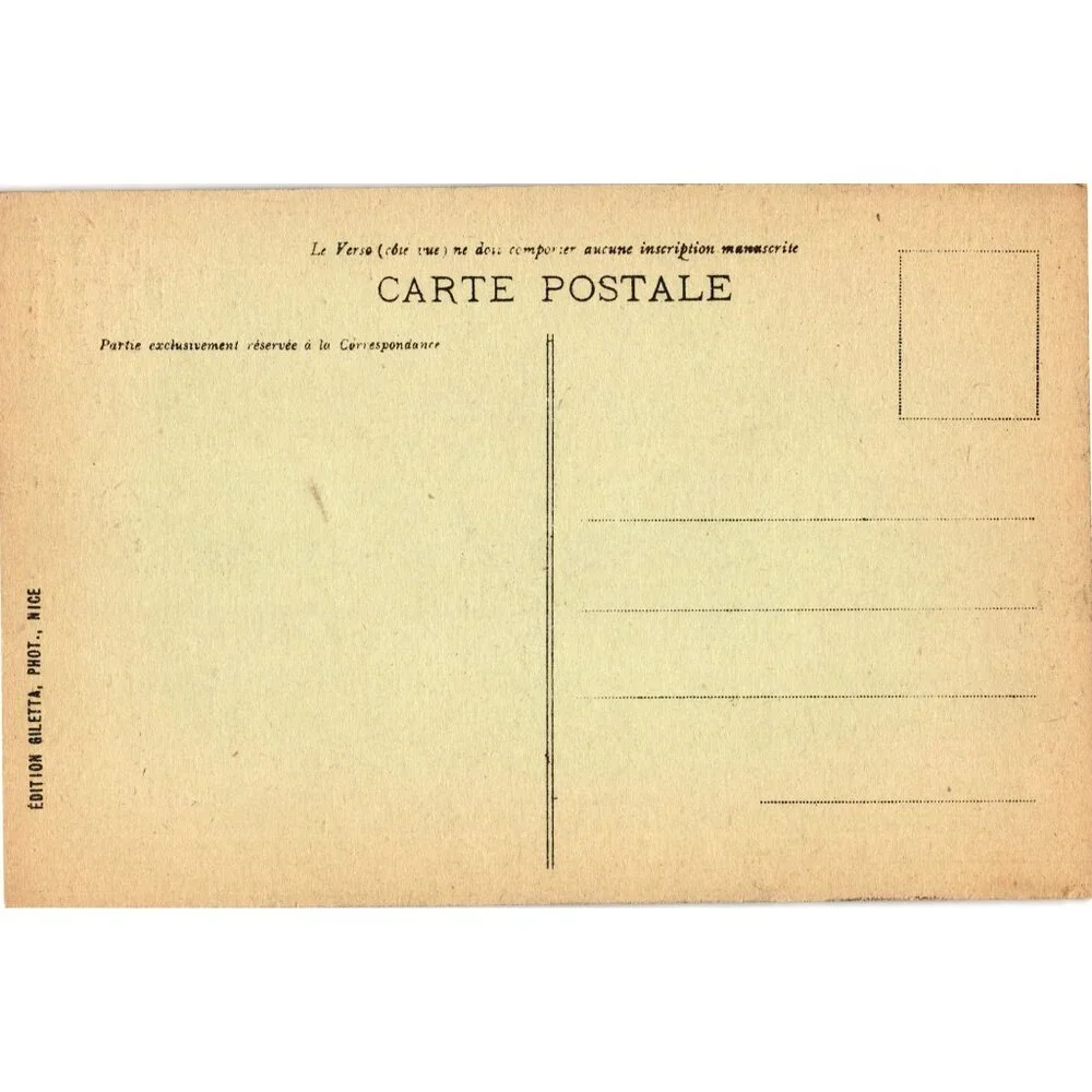 Cote DAzur Vintage Postcard Oranges Flowers Fruits Edition Giletta